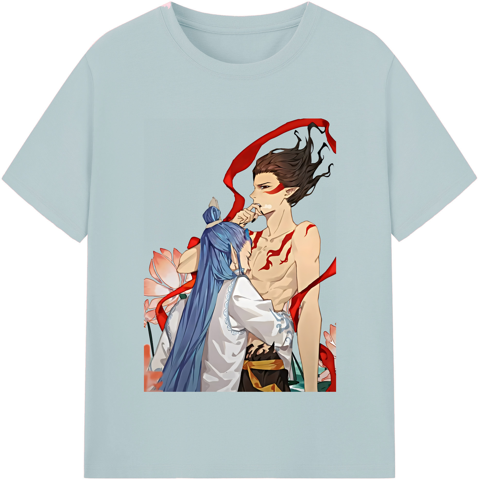 （画像用） Ne Zha 2 ナタ 魔童の大暴れ 綿100％半袖Tシャツ（フロントプリント）